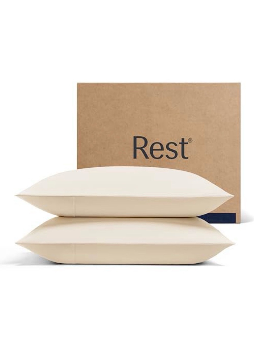 Rest Evercool+ Cooling Pillowcases Standard COOL Snow Ivory Open box